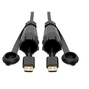 Tripp Lite High-Speed HDMI Cable (M/M) - 4K 60 Hz, HDR, Industrial, IP68, Hooded Connectors, Black, 10 ft.