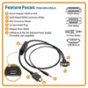 Buy Tripp Lite HDMI to VGA + Audio Active Adapter Cable (HDMI to Low-Profile HD15 + 3.5 mm M/M), 3 ft. (0.9 m) at best price in Qatar.