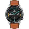 Buy Xcell Classic-3Talk Smart Watch Silver With Brown Leather Strap at best price in Qatar.