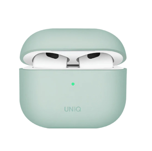 Buy Uniq Lino Liquid Silicone AirPods (3rd Gen) Case - Mint Green at best price in Qatar.
