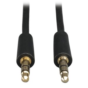 Tripp Lite 3.5mm Mini Stereo Audio Cable for Microphones, Speakers and Headphones (M/M), 3 ft. (0.91 m)