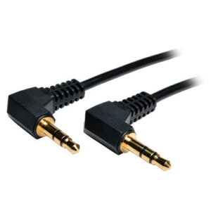 Tripp Lite 3.5mm Mini Stereo Audio Cable with two Right-Angle plugs (M/M), 1 ft. (0.31 m)