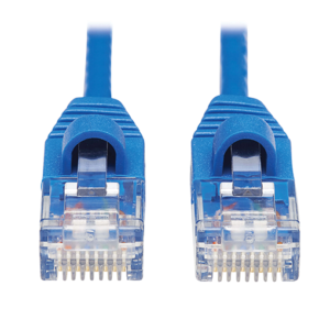 Tripp Lite Cat6a 10G Snagless Molded Slim UTP Ethernet Cable (RJ45 M/M), Blue, 10 ft. (3.05 m)