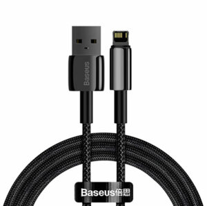 Baseus CALWJ-01 USB to iP 2.4A Fast Charging Lightng Cable - Black