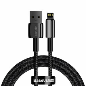 Baseus CALWJ-01 USB to iP 2.4A Fast Charging Lightng Cable - Black