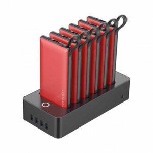 Buy Powerology 10000mAh 6-In-1 Power Bank Dock Station - Red at best price in Qatar.