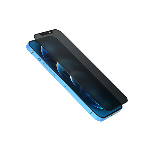 Buy Levelo Privacy Twice Tempered Glass Screen Protector For iPhone 12 Pro Max - Black at best price in Qatar.