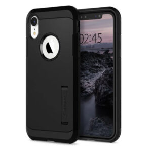 Buy Spigen Iphone Xr Case Tough Armor Black at best price in Qatar.