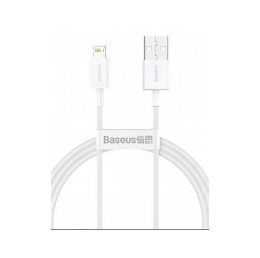 Buy Baseus CALYS-B02 1.5 Meter 2.4A Superior Series Lighting Cable - White at best price in Qatar.