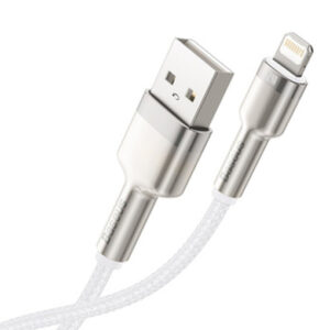 Buy Baseus Cable Cafule Metal - Usb To Lightning - 2.4A 1M at best price in Qatar.