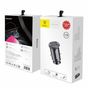 Buy Baseus Car Charger Grain 3.1A - Black at best price in Qatar.
