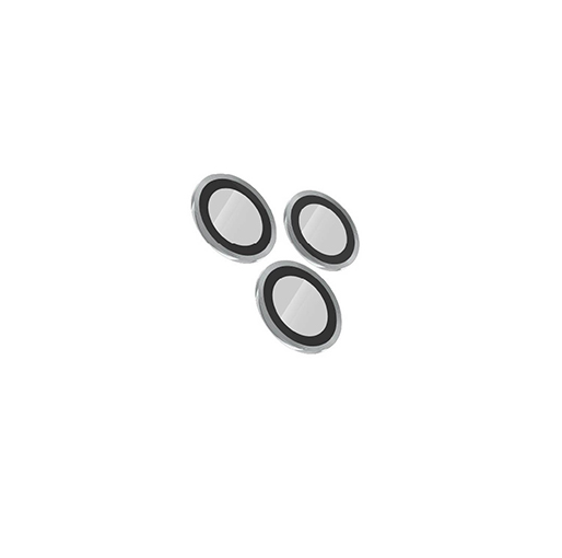 Levelo Lucent Trio Lens Protector For iPhone 13 Pro & 13 Pro Max (3pcs) - Silver