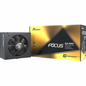 Seasonic FOCUS GX-850, 850W 80+ Gold, Full-Modular, Fan Control in Fanless, Silent, and Cooling Mode, Perfect Power Supply