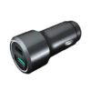 Powerology Dual Port Led Car Charger Pd 20w+Qc 18w With Type-C To Type-C Cable 0.9m 3a-Black