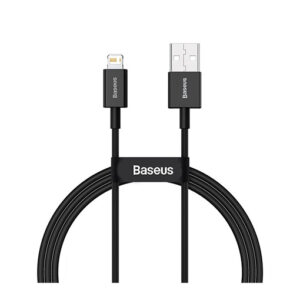 Baseus Superior Series Fast Charging Data Cable USB to iP 2.4A 1m - Black