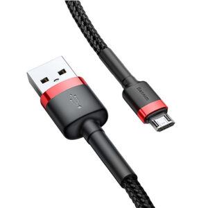 Usb Micro Cable Usb 2.4a 1m Baseus Camklf-B91 Wire Red-Black