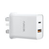 Buy Wiwu RY-U20BUK 20W Comet USB-C Uk Power Adapter - White at best price in Qatar.