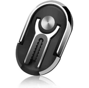 Hicucoo Universal 3 in 1 One Finger Smartphone Air Vent Mount and Tabletop Stand - Black