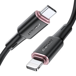 AceFast C2-01 USB-C to Lightning Charging Data Cable 1.2M - Black