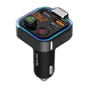 Porodo Smart Car Charger FM Transmitter With 24W PD Port