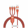 Baseus Cable Flash Series 2 IN 3 U+C TO M+L+C 100W 1.2M Fast Charging Data Cable - Orange