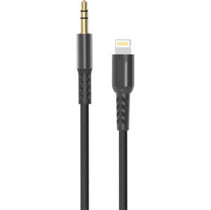 Porodo PD-AUL12-BK Lightning to Aux Data Cable 1.2M - Black