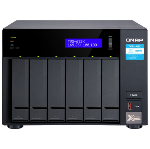 Buy QNAP TVS-672X-i3-8G 6-Bay NAS Enclosure at best price in Qatar.