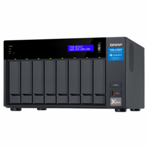 QNAP TVS-872XT-i5-16G-US 8 Bay Thunderbolt 3 NAS with 16GB RAM, 10GbE, M.2 PCIe NVMe SSD slots