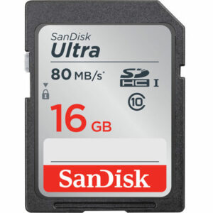 Sandisk 16GB Ultra SDHC UHS-1 Memory Card