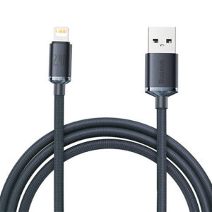 Baseus crystal shine series fast charging data cable USB Type A to Lightning 2.4A 2m black