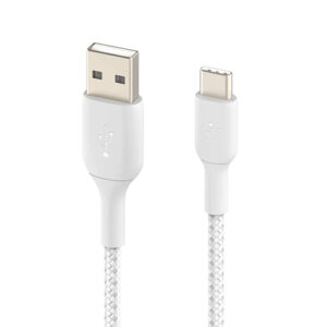Buy Belkin USB C to USB-A 2.0, Type C cable Tough Unbreakable Braided Nylon Material - 2M at best price in Qatar.