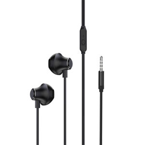 Platinum Blend Series 3.5mm Metal Stereo Wired Earphones - Black