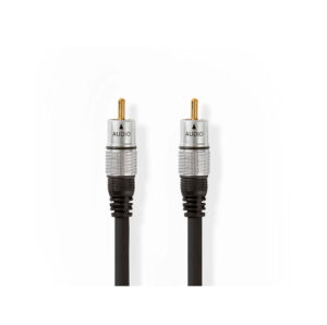 Nedis Digital Audio Cable RCA Male | RCA Male | Gold Plated | 10.0 m | Round | PVC | Anthracite | Box