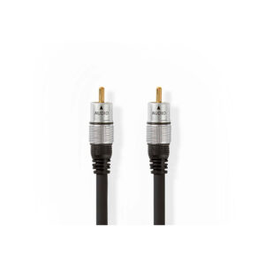 Nedis Digital Audio Cable RCA Male | RCA Male | Gold Plated | 5.00 m | Round | PVC | Anthracite | Box