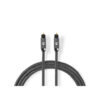 Nedis Optical Audio Cable TosLink Male 3m - Gun Metal Grey