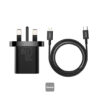Baseus 20W PD Mini Charger Super Si 1C Wall Charger USB Type C UK and USB Type C - Lightning cable 1M Black
