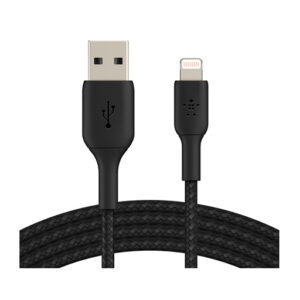 Braided Lightning to USB-A Cable (1m / 3.3ft - Black