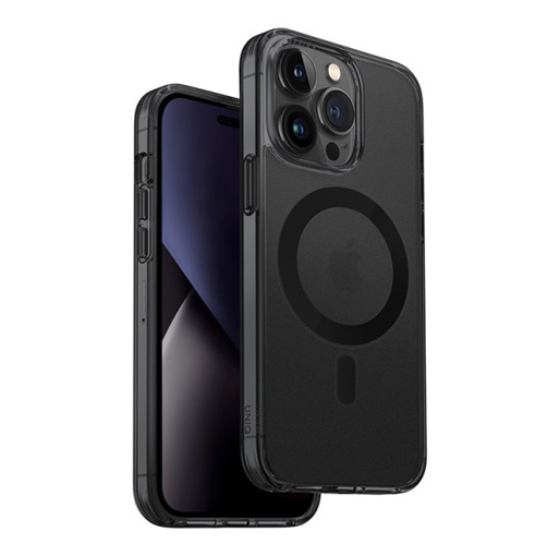 Uniq Hybrid Case For iPhone 14 Pro Magclick Charging Lifepro Xtreme - Smoke Frost