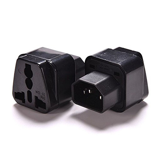 IEC C14 to Universal Female AU US UK EU C13 &1 (2in1) Adapter Power Plug/Socket