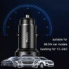 YESIDO Y42 42W USB + Type-C Dual Ports QC3.0/PD Fast Charging Car Charger