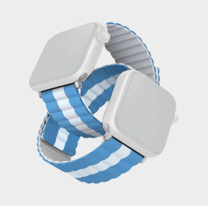 Uniq Revix Reversible Magnetic Silicone Strap For Apple watch 49/45/44/42mm – Special Edition Argentina (White)