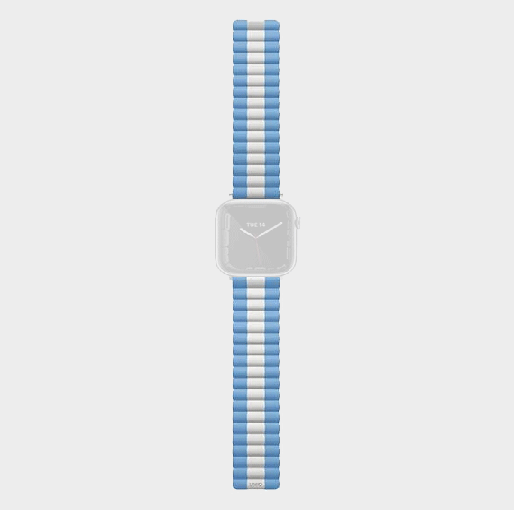 Uniq Revix Reversible Magnetic Silicone Strap For Apple watch 49/45/44/42mm – Special Edition Argentina (White)