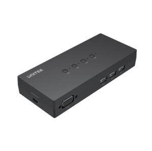 Unitek VGA KVM Switch 4 In 1 Out with 3 port USB 2.0 hub