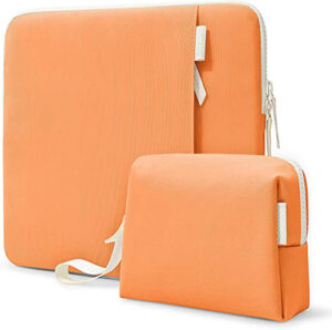 Tomtoc Lady Laptop Sleeve for 14-inch MacBook Pro M1 Pro/Max A2442 with Organized Accessory Pouch