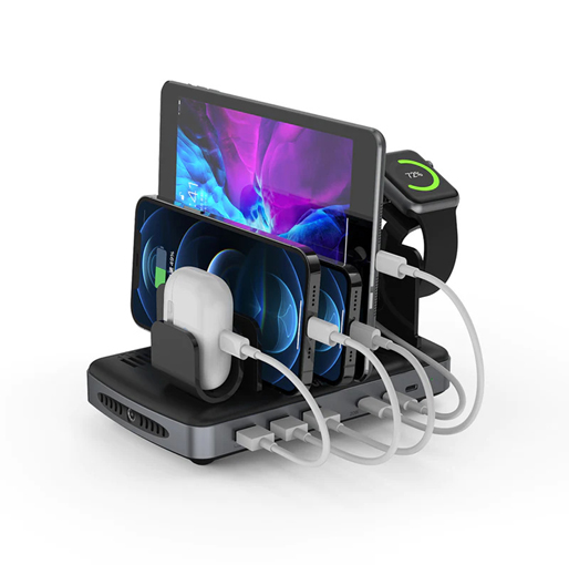 Unitek HP6 6 Ports USB-C and USB-A Smart Charging Station 120W with Triple USB PD