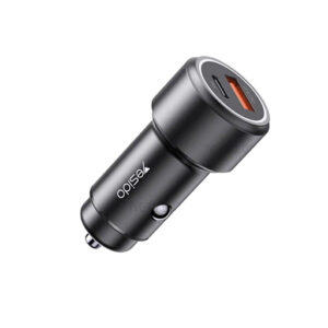 YESIDO Y42 42W USB + Type-C Dual Ports QC3.0/PD Fast Charging Car Charger