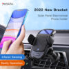 Yesido Solar Panel Phone Charging & Phone Car Holder With Touch Induction Air Vent | C164 |