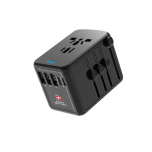 Swiss Military Travel AC Charger with Multiport -Black