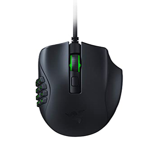 Razer Naga X Ergonomic MMO Wired Gaming Mouse with RGB - Black