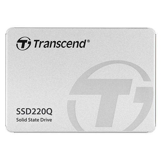 Transcend 500GB 2.5" SSD SSD220Q SATA III 6Gb/s, Sequential Read/Write up to 550/500 MB/s - TS500GSSD220Q, Silver